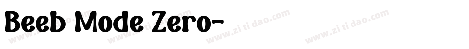 Beeb Mode Zero字体转换
